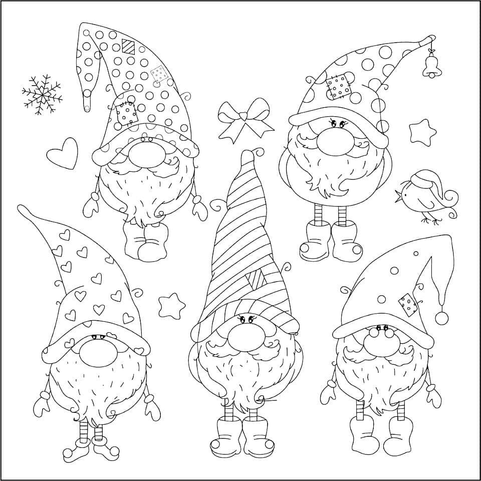 Coloriage Gnome - 100 pages à colorier à imprimer gratuits