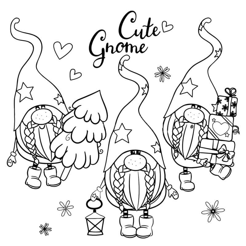 Coloriage Gnome - 100 pages à colorier à imprimer gratuits