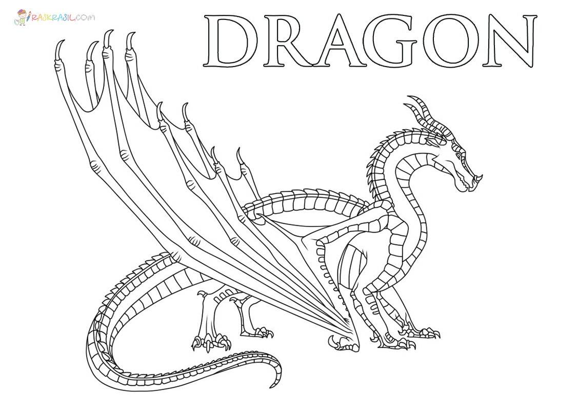 Desenhos de Dragão para Colorir