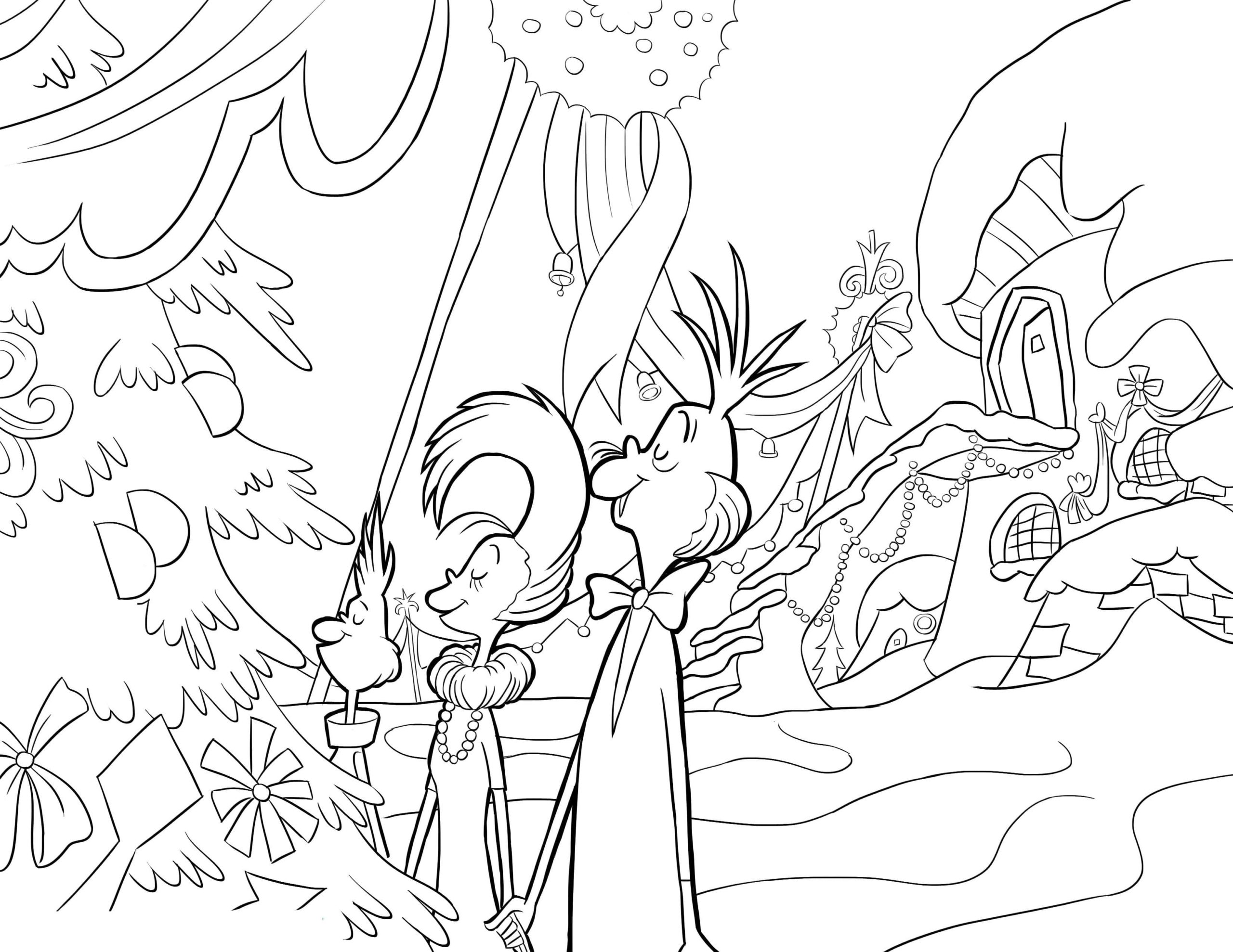 Grinch Coloring Pages 55 Pictures Free Printable