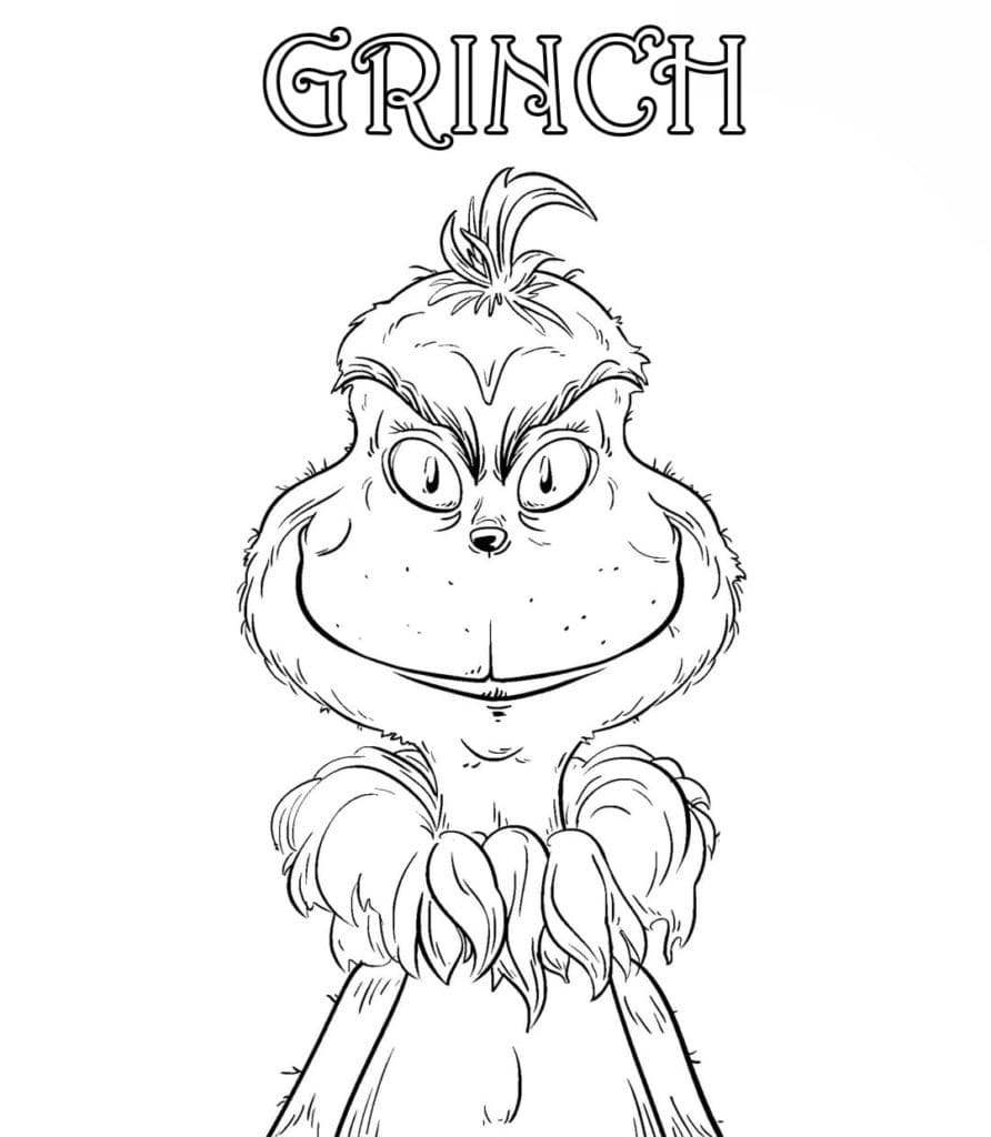 Dibujos de Grinch para colorear - 55 imágenes para imprimir gratis