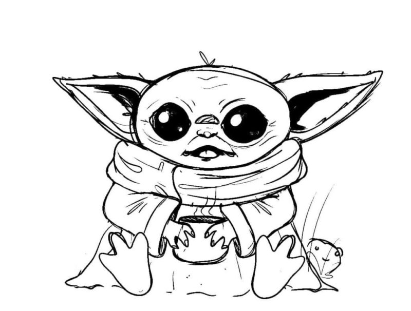 Coloriage Grogu gratuits à imprimer sur Raskrasil.com