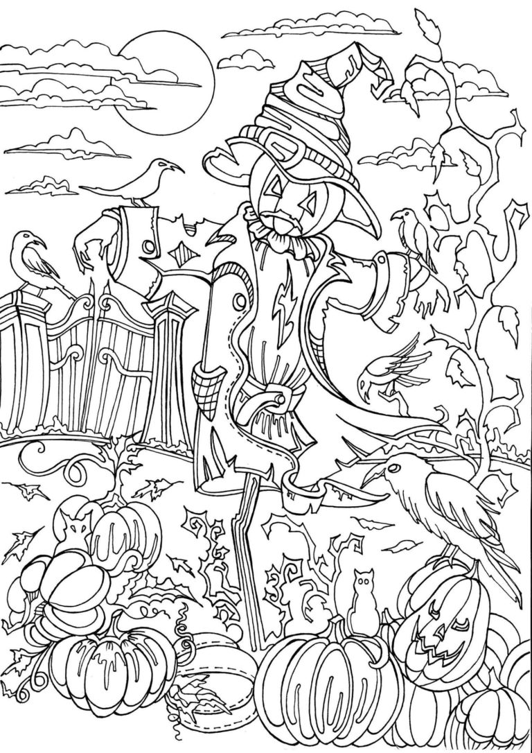 Halloween Coloring Pages for Adults