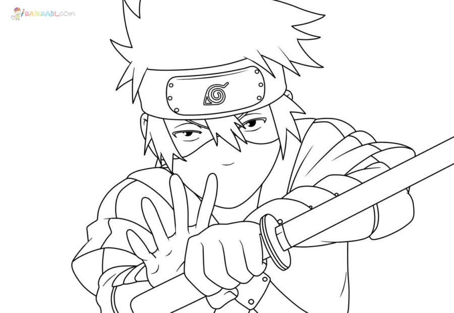 Coloriage Kakashi Hatake - 50 images sont gratuites à imprimer