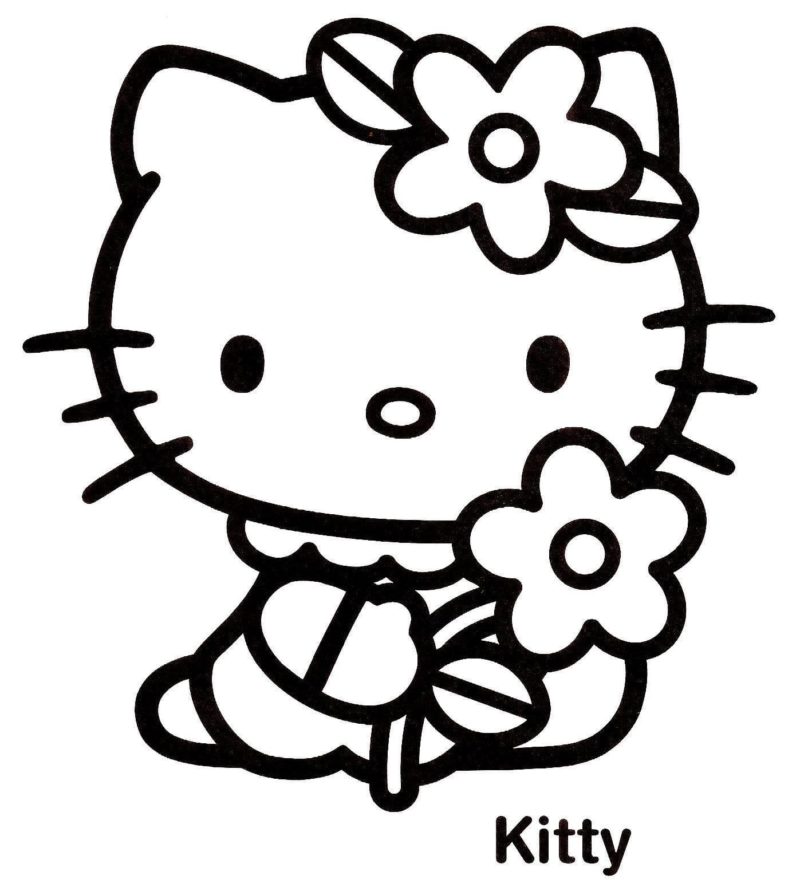 Desenhos do Hello Kitty para Colorir