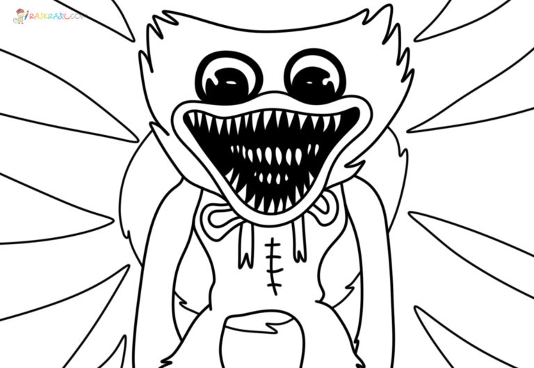 Coloriage Huggy Wuggy à imprimer