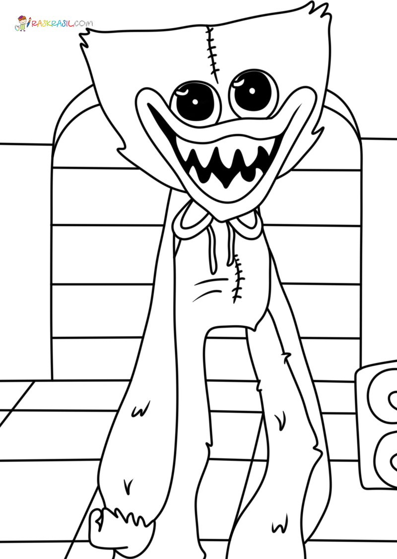 coloring pages huggy wuggy, - Coloring pages for kids