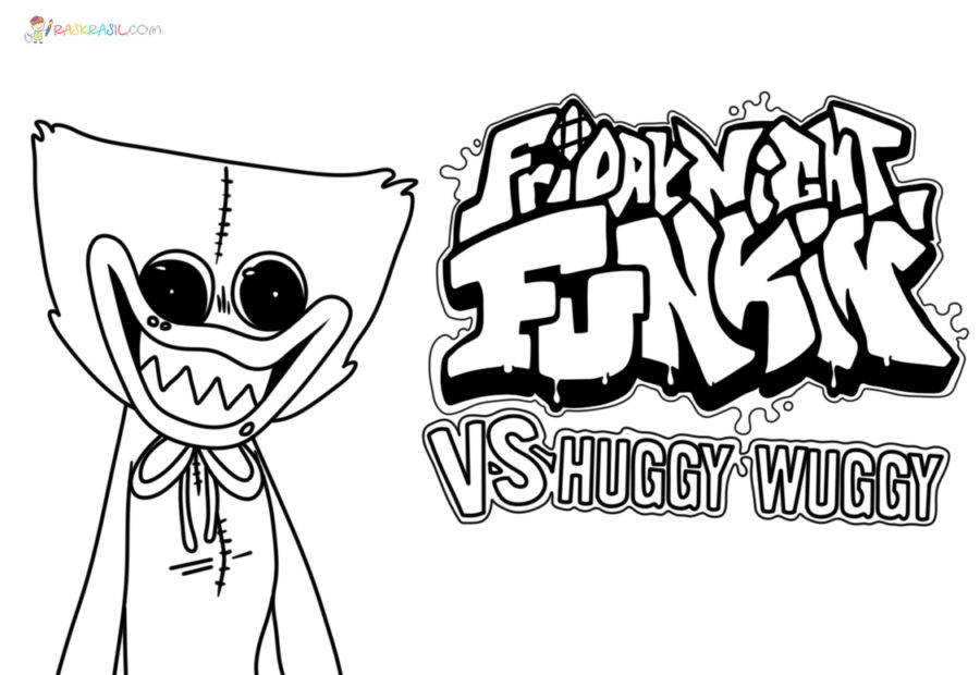 Coloriage Huggy Wuggy à imprimer