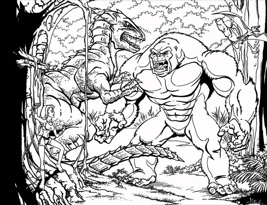 King Kong Coloring Pages | 30 Pictures Free Printable