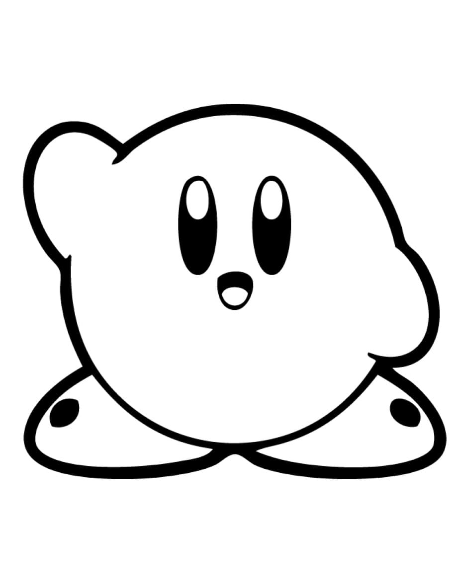 Asentamiento Pizza Arrugas Kirby Dibujos Para Colorear Mosaico Moverse 