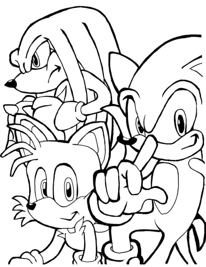 Knuckles the Echidna Coloring Pages | 50 Pictures Free Printable