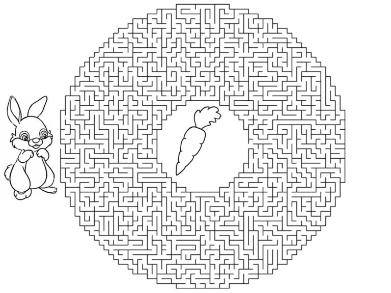 Ausmalbilder Labyrinth | Kostenlos Malvorlagen zum Ausdrucken