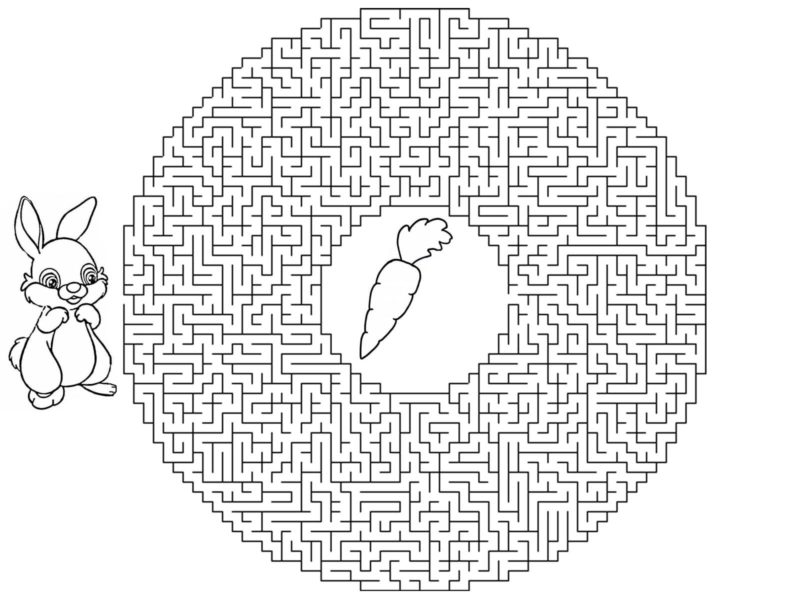 Labyrinths Coloring Pages