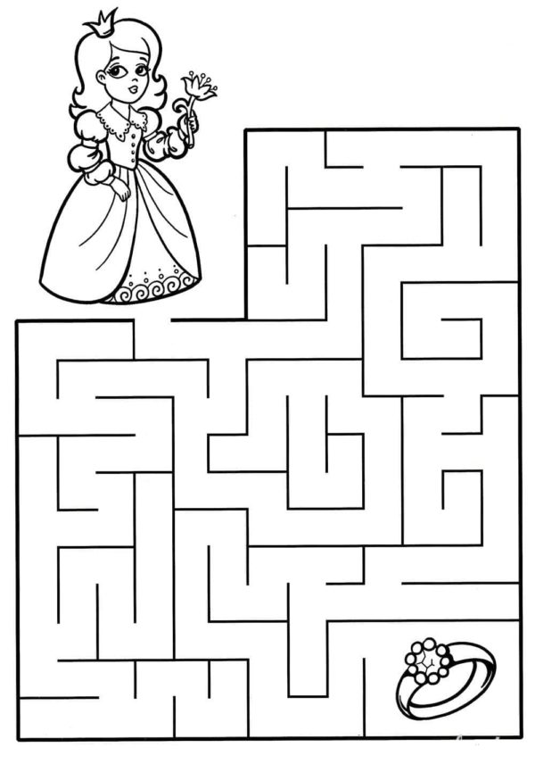 Ausmalbilder Labyrinth | Kostenlos Malvorlagen zum Ausdrucken