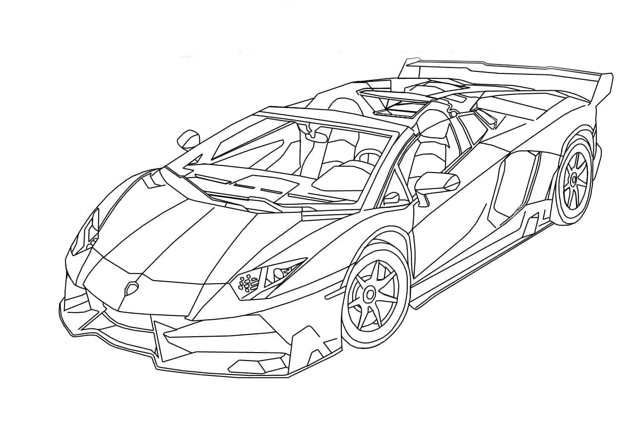 Desenhos de Lamborghini para Colorir