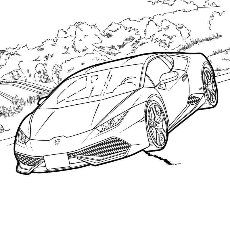 Ausmalbilder Lamborghini | Malvorlagen zum Ausdrucken