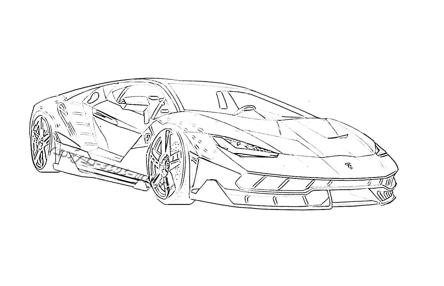 Ausmalbilder Lamborghini  6 Malvorlagen Kostenlos zum Ausdrucken