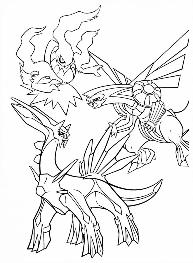 Legendary Pokémon Coloring Pages