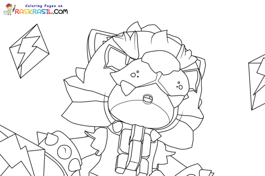 Coloriage Brawl Stars Leon Loup Garou