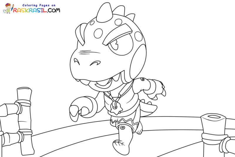 Coloriage Leon Brawl Stars à imprimer