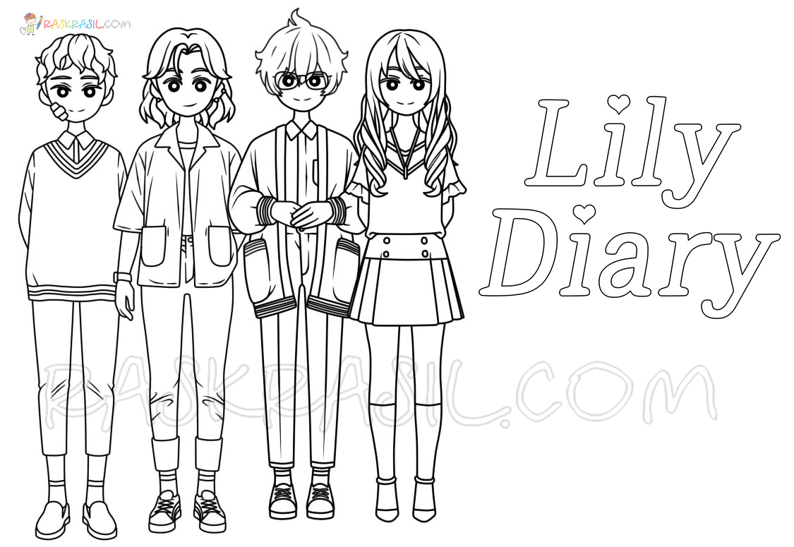Dibujos de Lily Diary para colorear - Nuevas imágenes para imprimir