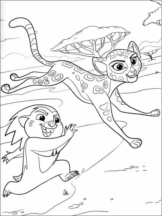 Desenhos do A Guarda do Leão para colorir - 100 imagens para imprimir