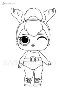 LOL Christmas Coloring Pages | Free Printable of Christmas Dolls