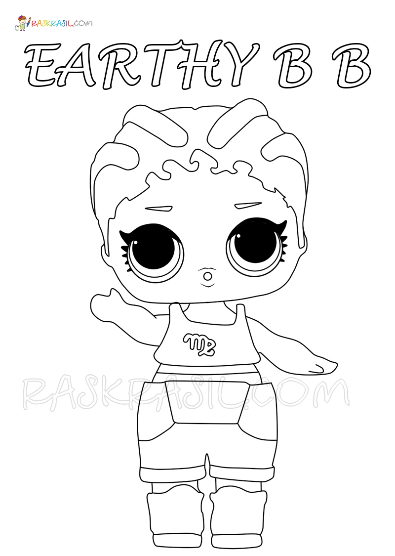 Lol Baby Lil como se fosse um bebê para colorir - Desenhos para