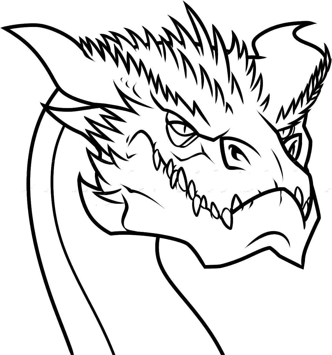 Олова дракона раскраска