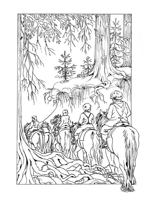 Coloriage Le Seigneur des Anneaux - 110 pages à colorier à imprimer gratuits
