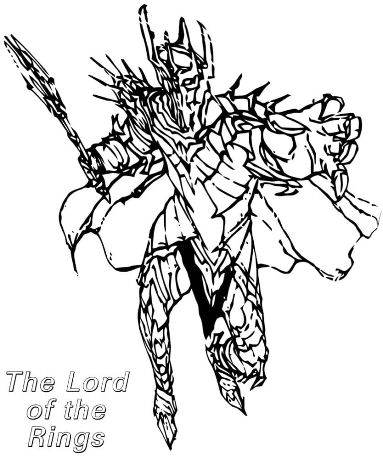 Lord Ras Coloring Pages Lord of the Rings Coloring Pages