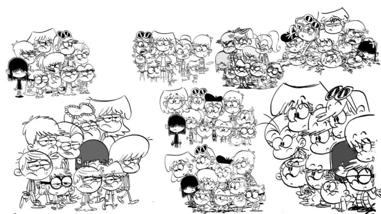 Coloriage Bienvenue chez les Loud - 100 images à imprimer gratuits