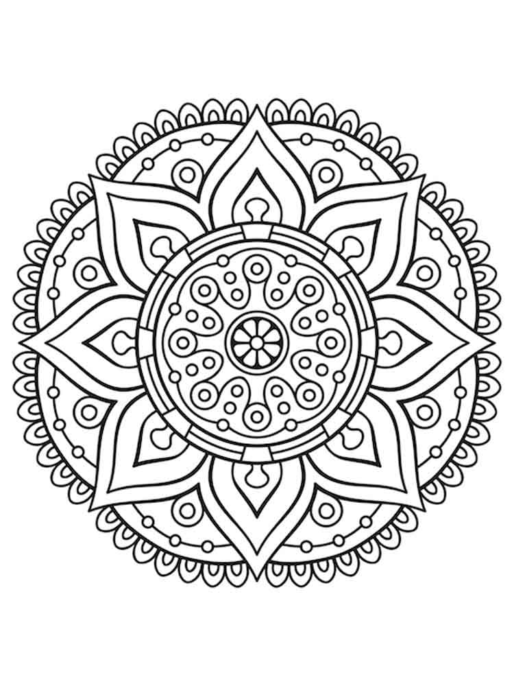 Disegni di Mandala da colorare - 100 immagini per la stampa gratuita