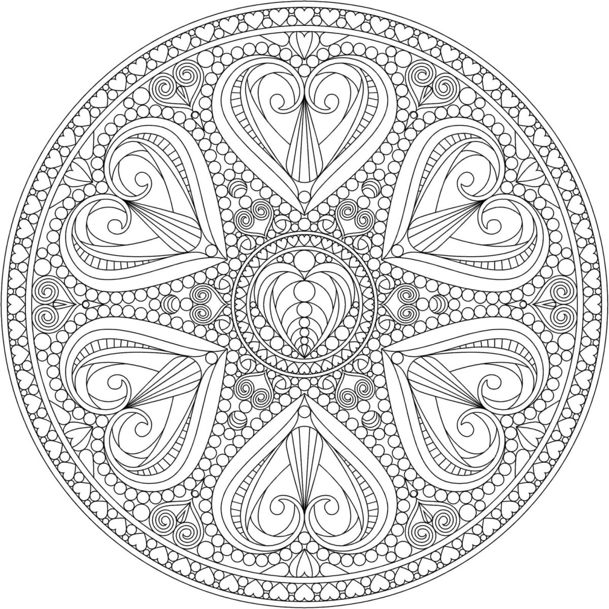 Desenhos do Mandalas para Colorir - 100 imagens para impressão