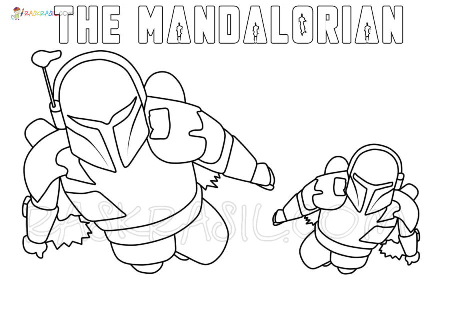 Coloriage The Mandalorian à imprimer