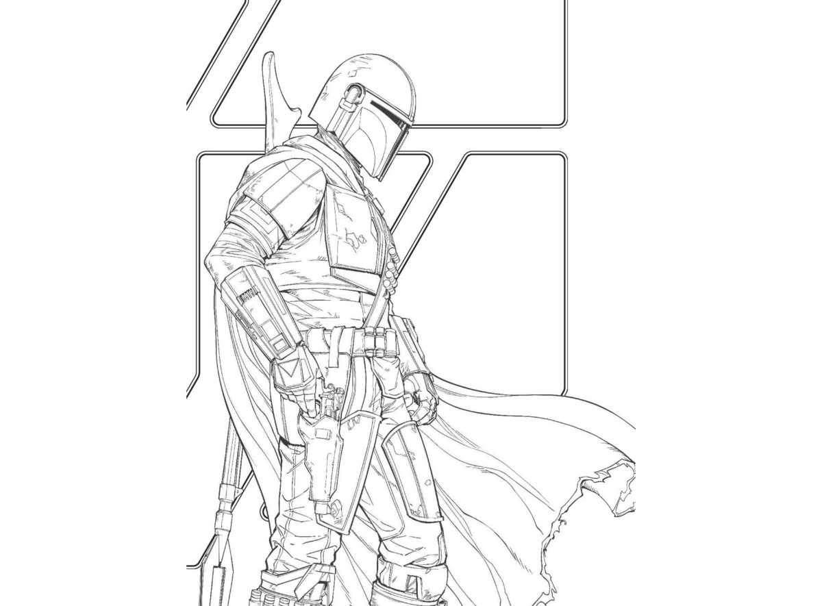 Coloriage The Mandalorian à imprimer