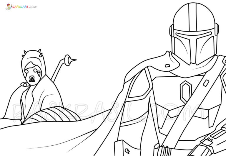 Coloriage The Mandalorian à imprimer