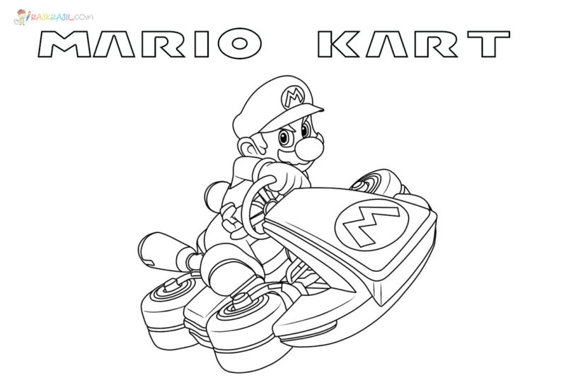 Coloriage Mario Kart - 40 nouvelles images pour une impression gratuite