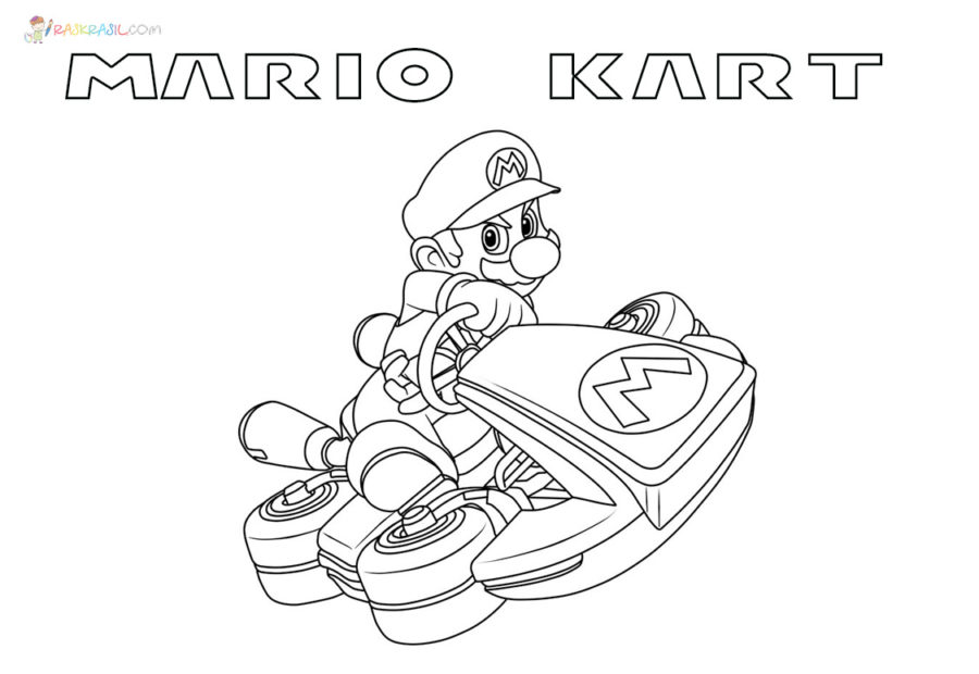 Ausmalbilder mario kart - AusmalbilderFurKinder.de