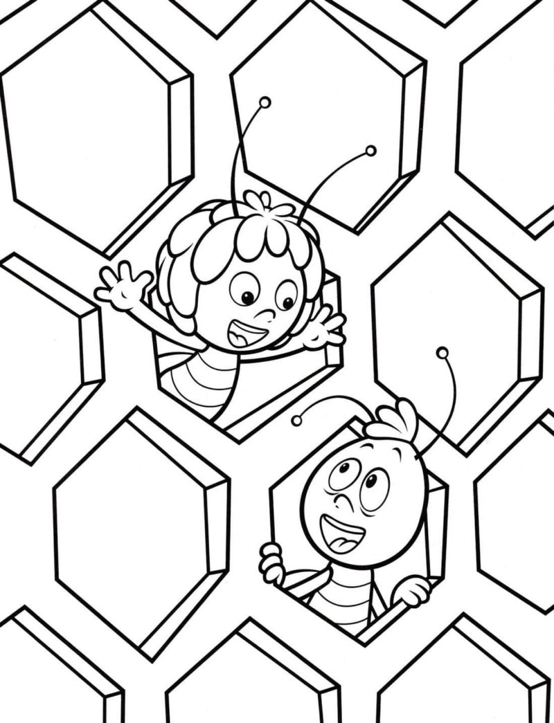 Maya the Bee Coloring Pages 100 Pictures Free Printable