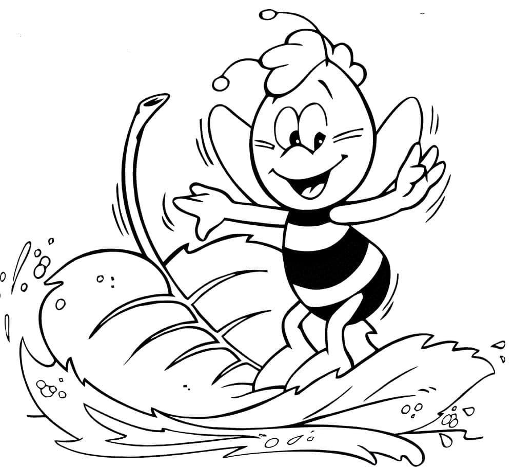 Maya the Bee Coloring Pages | 100 Pictures Free Printable