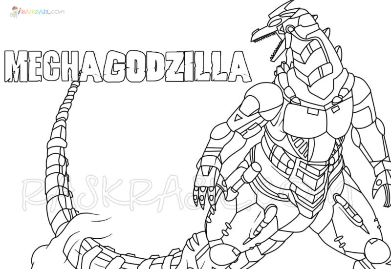 Mechagodzilla Coloring Pages | New Pictures Free Printable