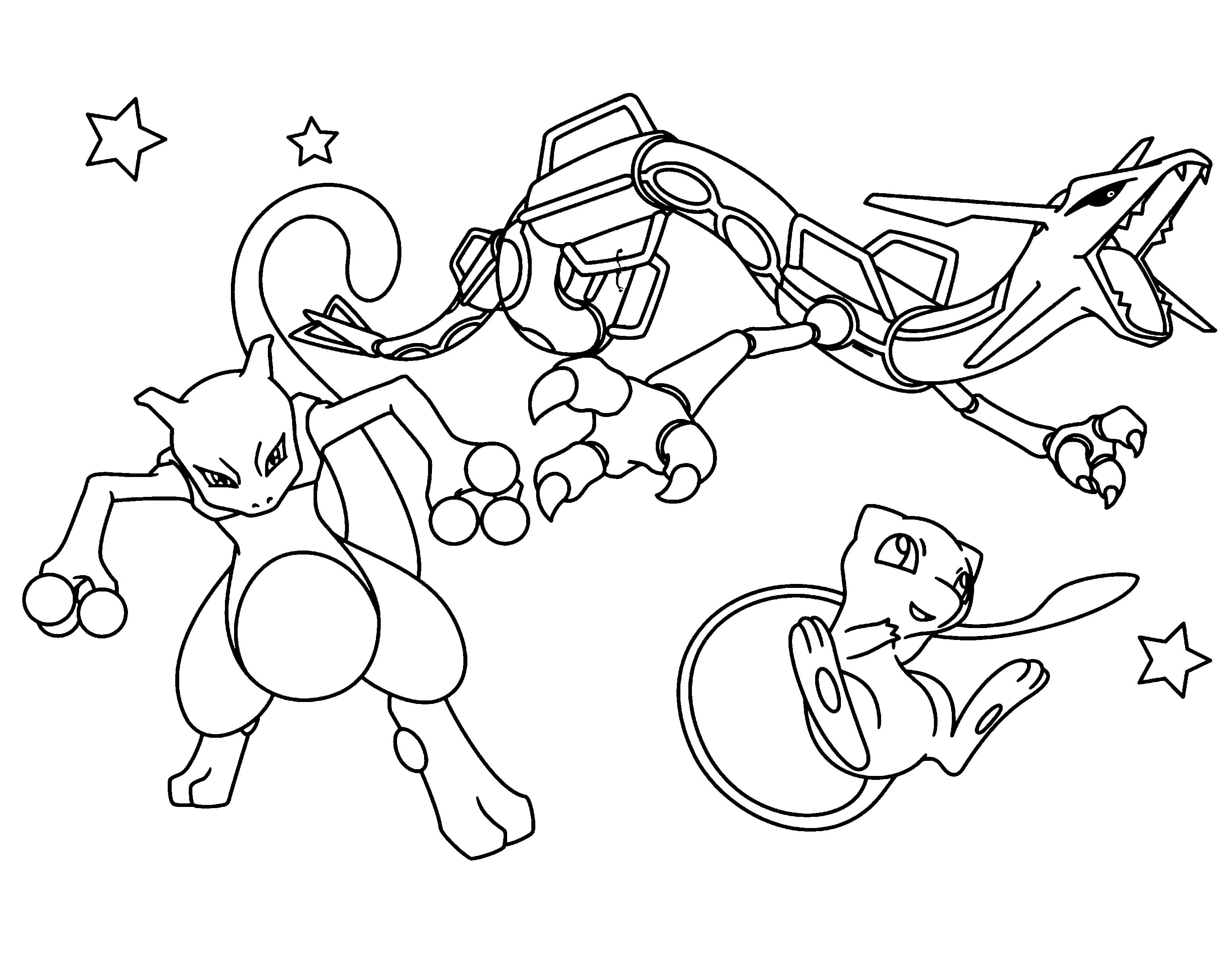 Desenhos para colorir Pokémon X e Y Mewtwo, branco, mamífero png, mew  pokémon para colorir 
