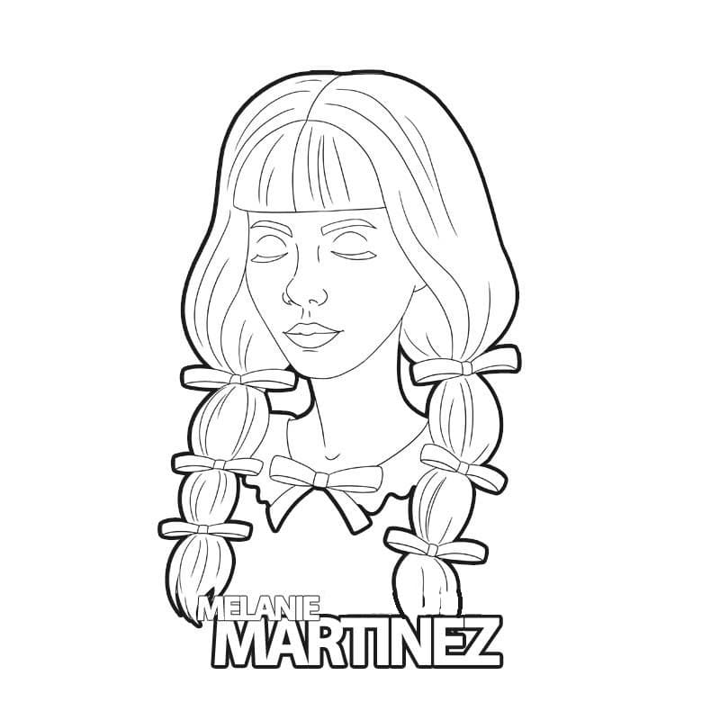 Раскраски Мелани Мартинес - Распечатывайте бесплатно