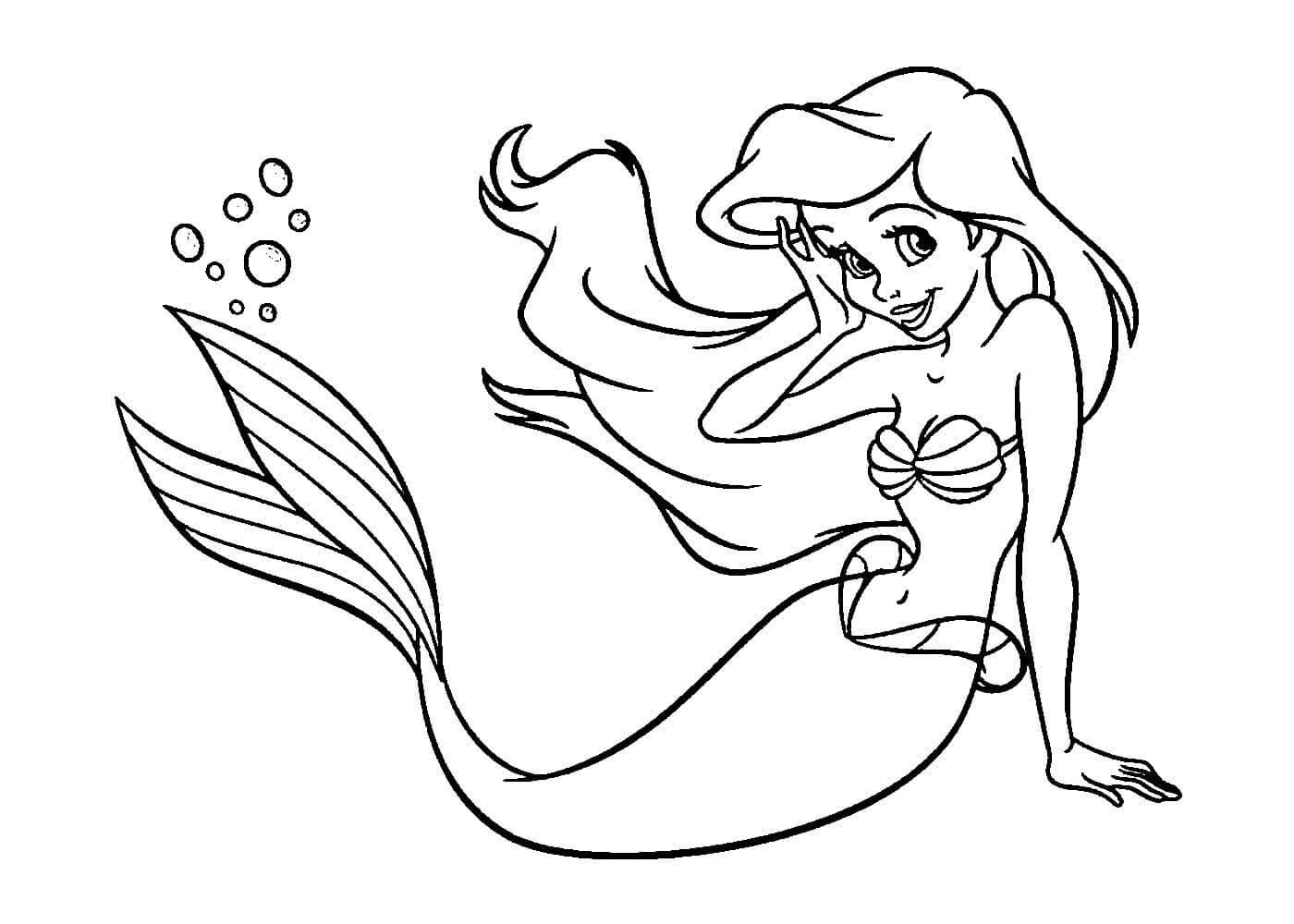 Dibujos de Sirena para colorear - 100 imágenes para imprimir gratis