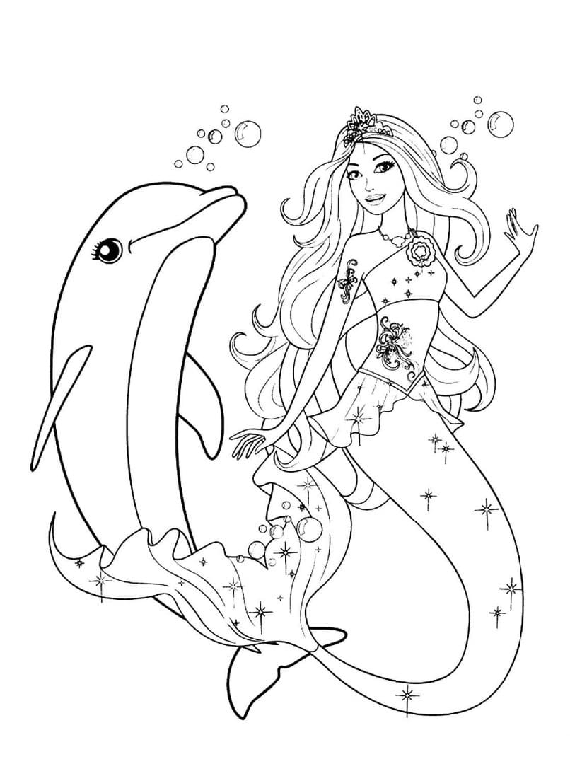 Dibujos de Sirena para colorear - 100 imágenes para imprimir gratis