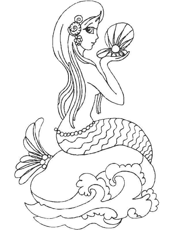 Disegni di Sirena da colorare - 100 immagini per la stampa gratuita