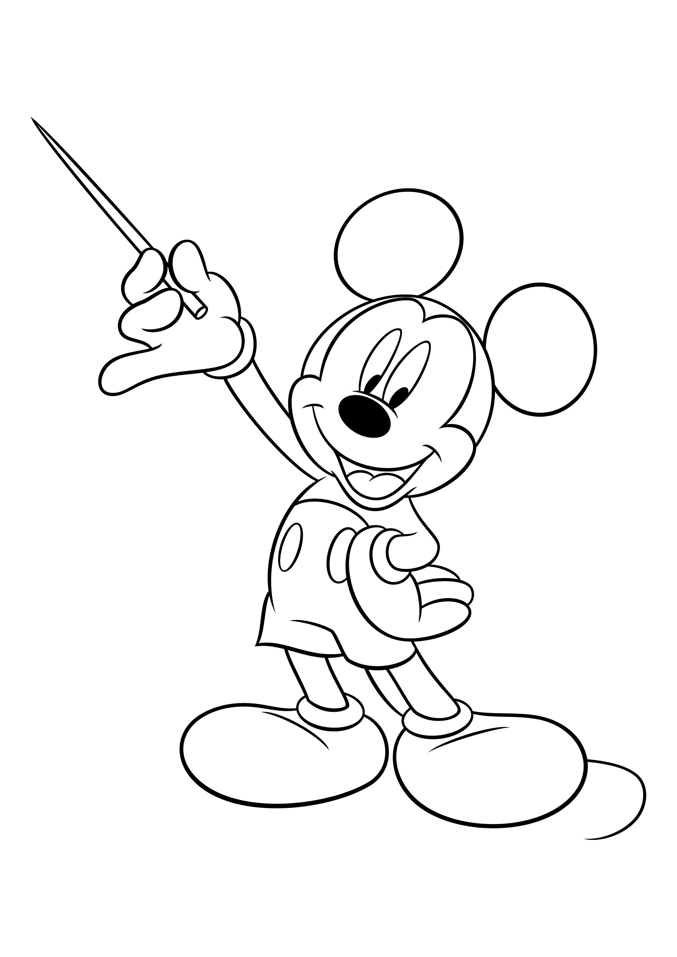 Dibujos de Mickey Mouse para colorear - 100 imágenes para imprimir