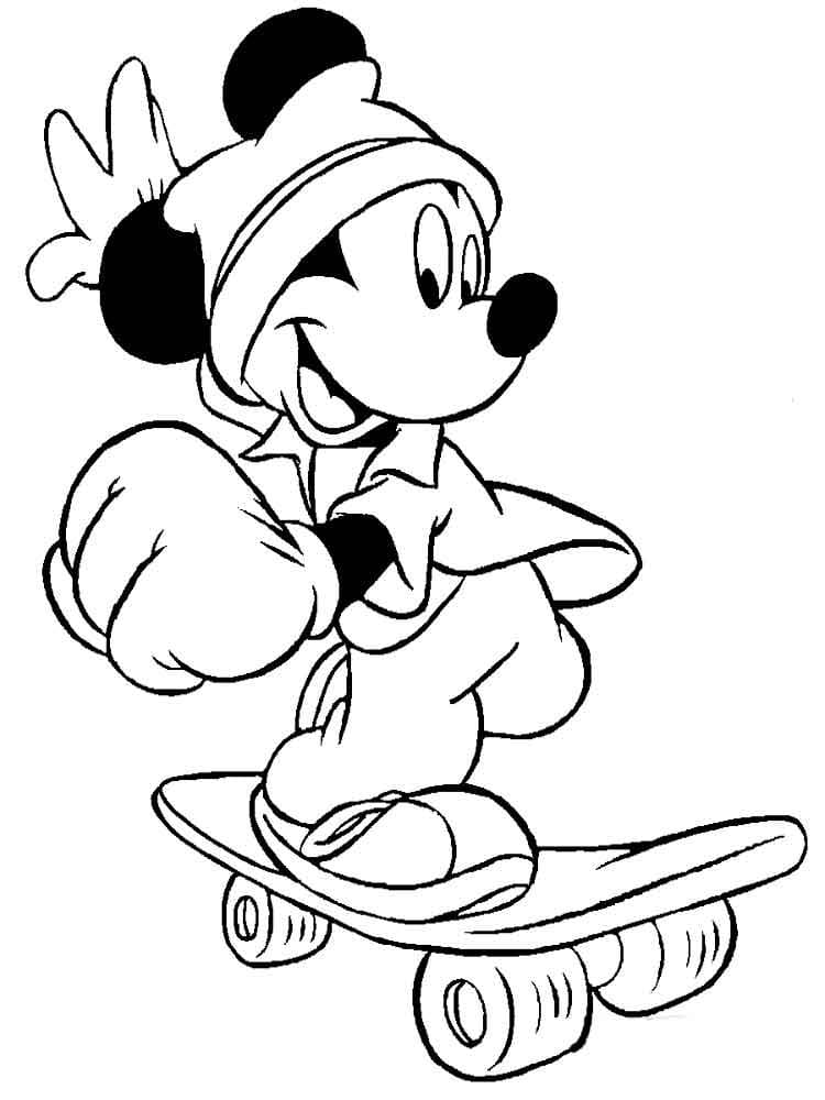 Dibujos de Mickey Mouse para colorear - 100 imágenes para imprimir
