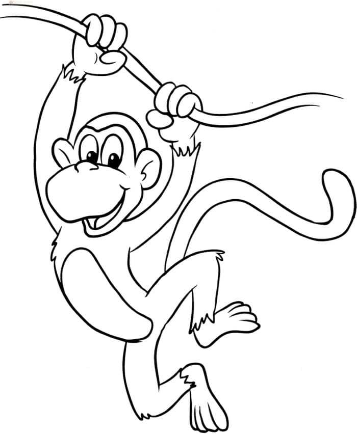 Monkey Coloring Pages | 100 Pictures Free Printable